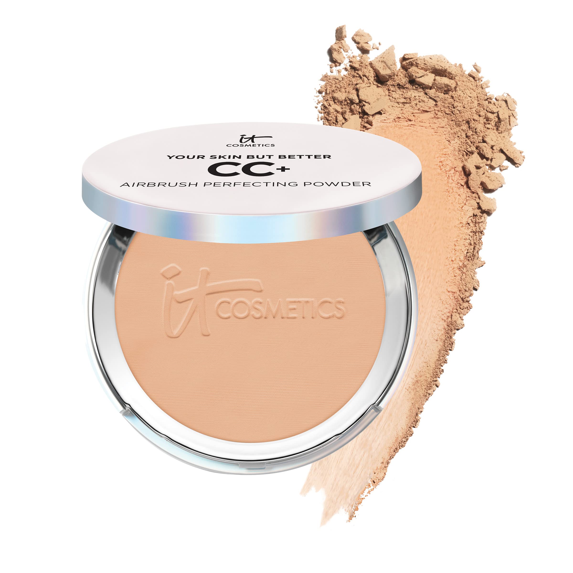 IT Cosmetics Your Skin But Better CC+ Airbrush Perfecting Powder Illumination SPF 50+ Medium Tan