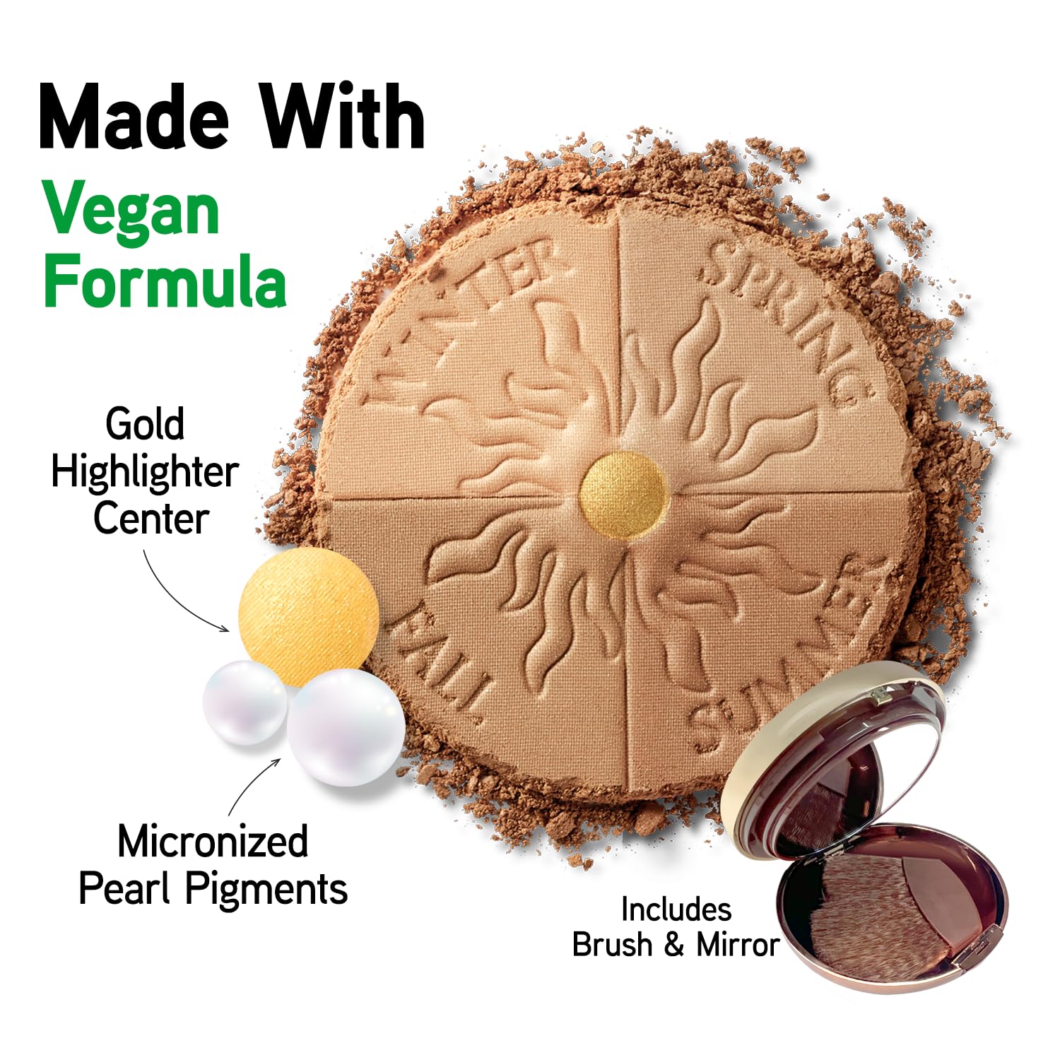 Physicians Formula Bronze Booster Glow-Boosting Season-to-Season Bronzer, Light to Medium, 0.27 Ounce