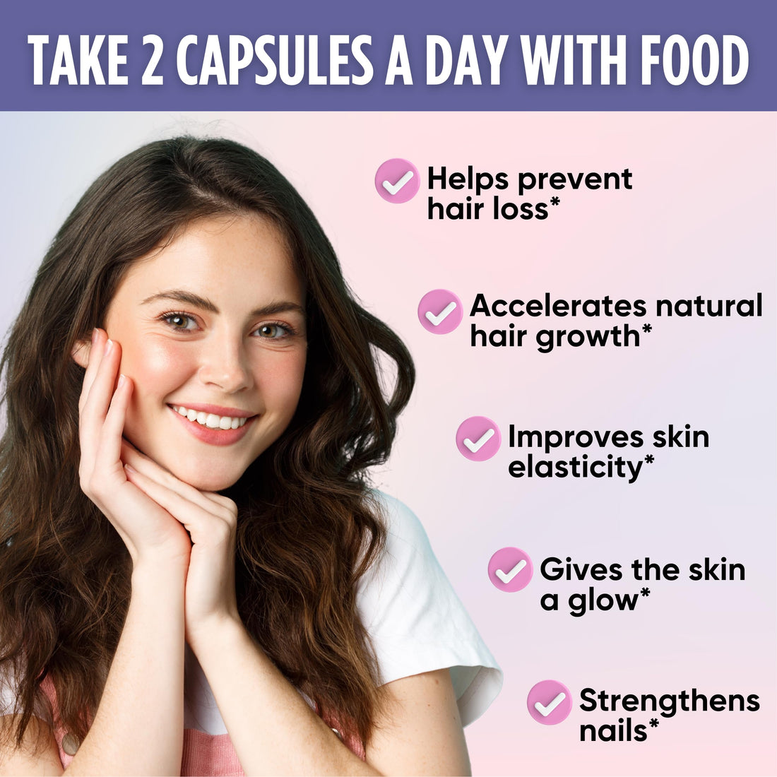 healblend Hair Skin and Nails Vitamins for Women with Biotin 5000 mcg, Iron and Manganese | Vegan, Non-GMO | 60 Capsules