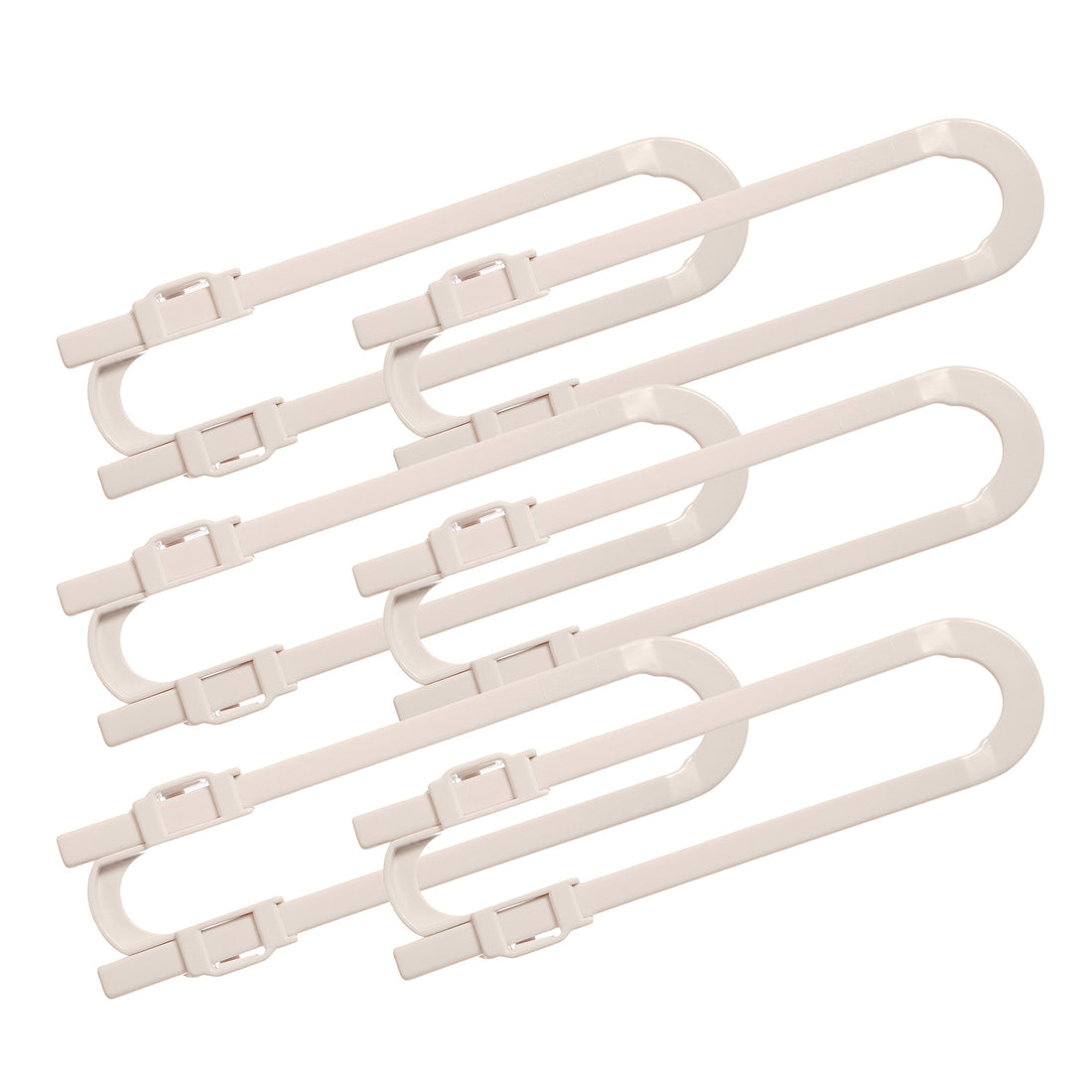 Dreambaby U Shaped Cabinet Locks - Extra Long Child Lock for Cabinets - Gliding Baby Safety Locks (6 Pack)