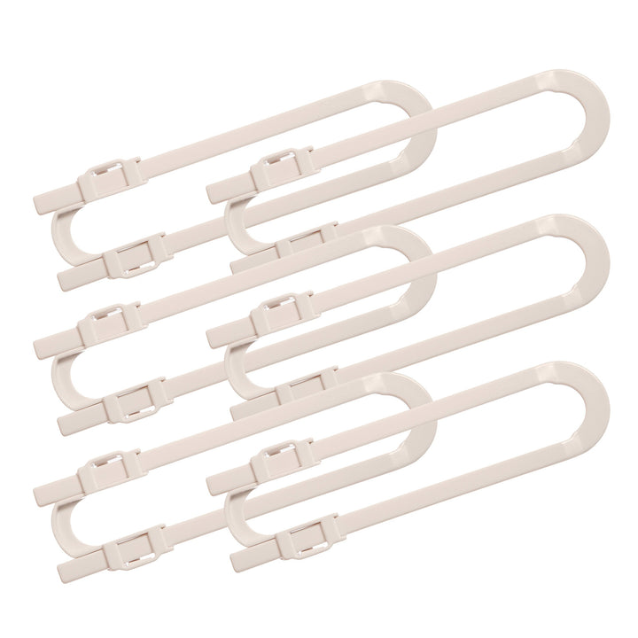 Dreambaby U Shaped Cabinet Locks - Extra Long Child Lock for Cabinets - Gliding Baby Safety Locks (6 Pack)