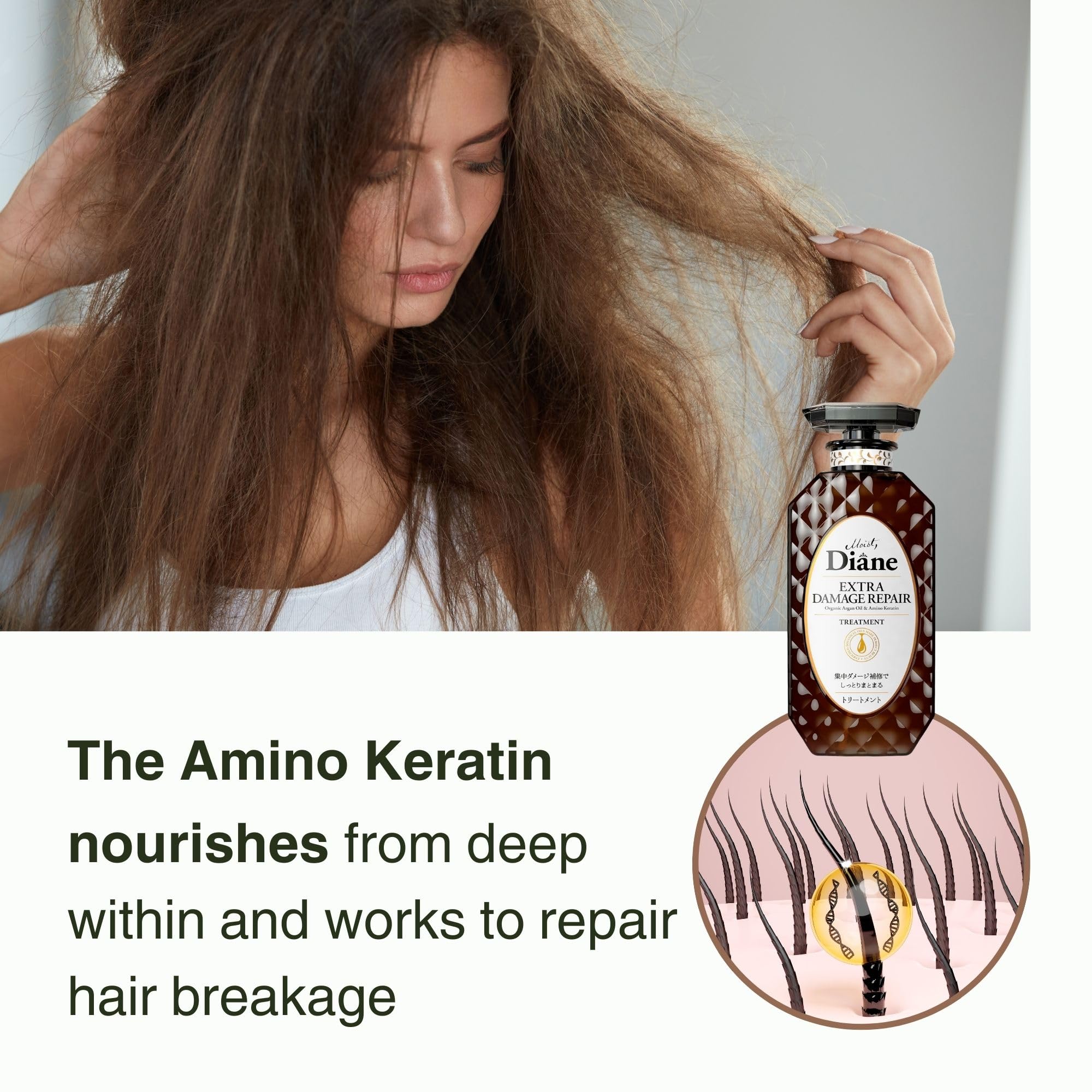 Moist Diane Perfect Beauty Extra Damage Repair Hair Treatment for Women and Men from Japan