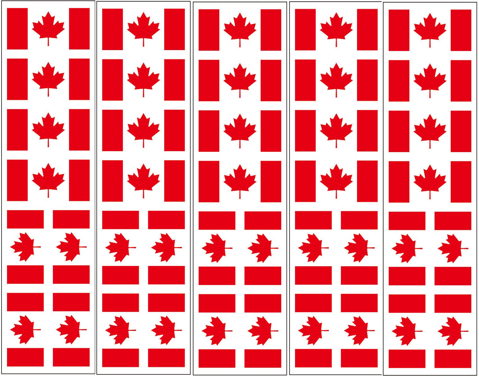 40 Tattoos: Canada Flag, Canadian Party Favors