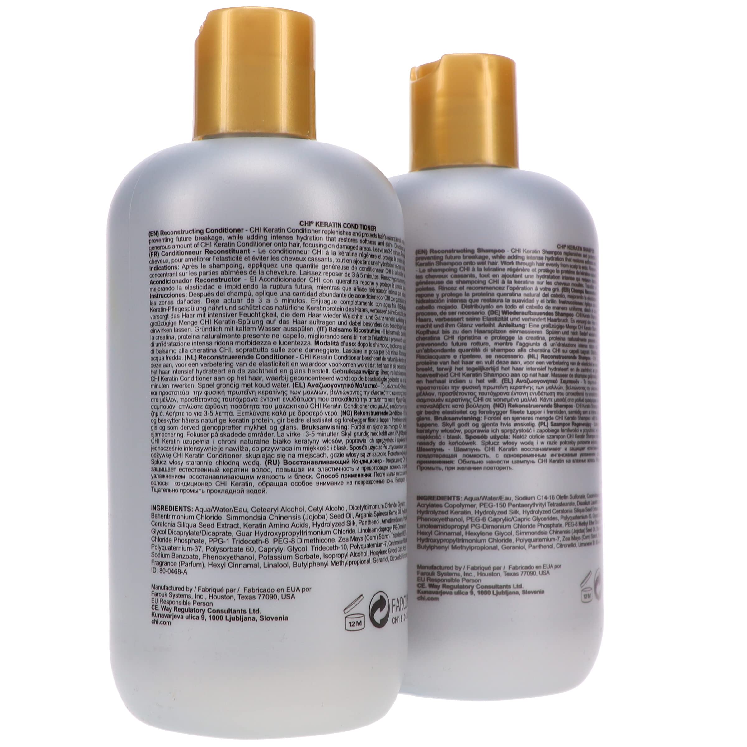 Keratin Reconstructing Shampoo & Conditioner Duo 12oz