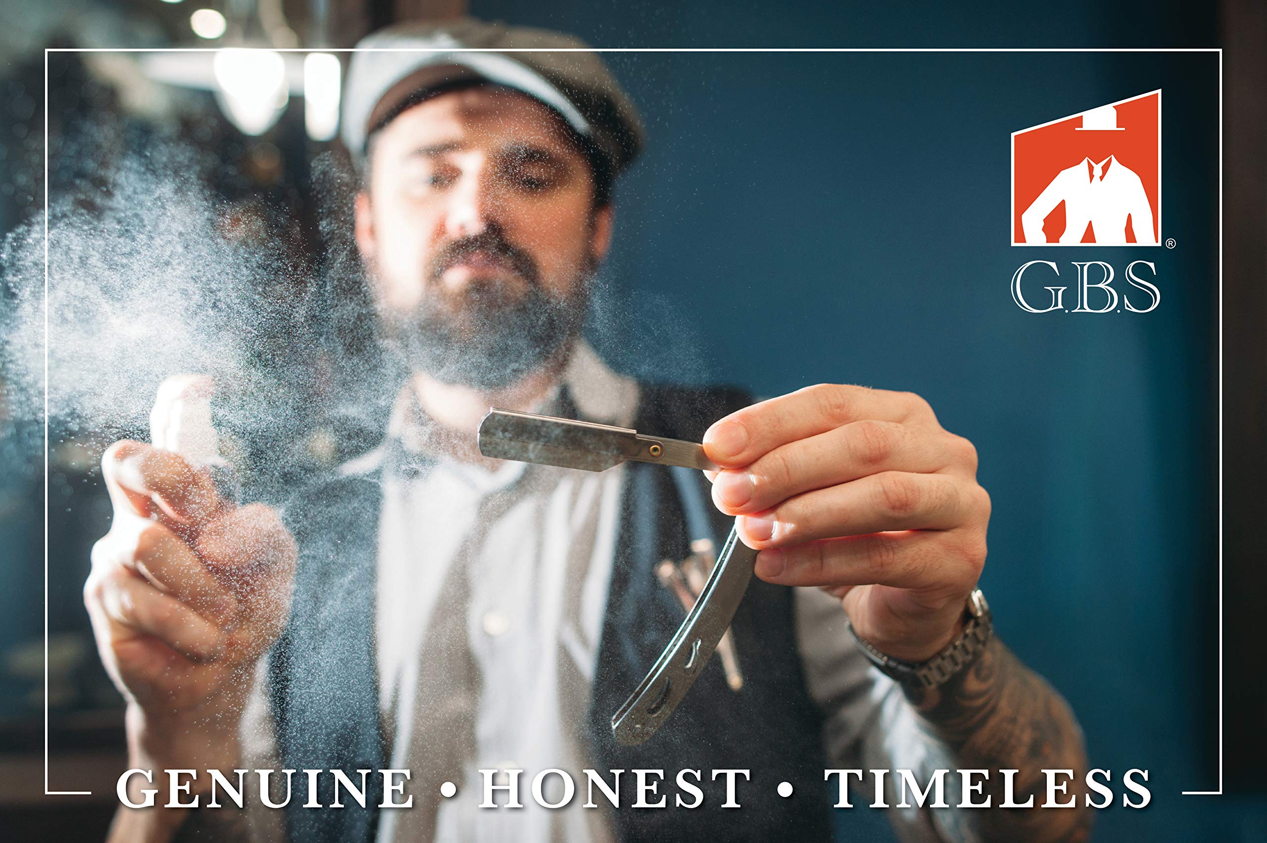 Professional Barber Straight Edge Razor Safety with 100 Derby Blades