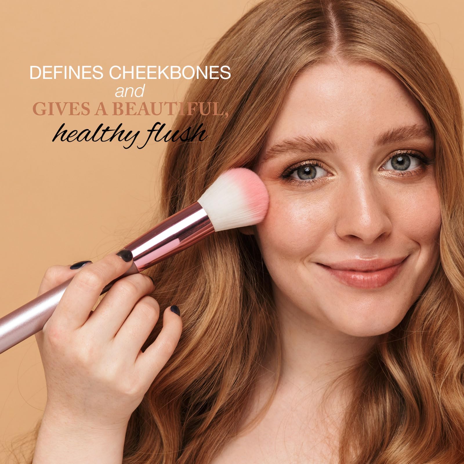 Bella Pierre Compact Mineral Blush in Amaretto, 0.35-Ounce