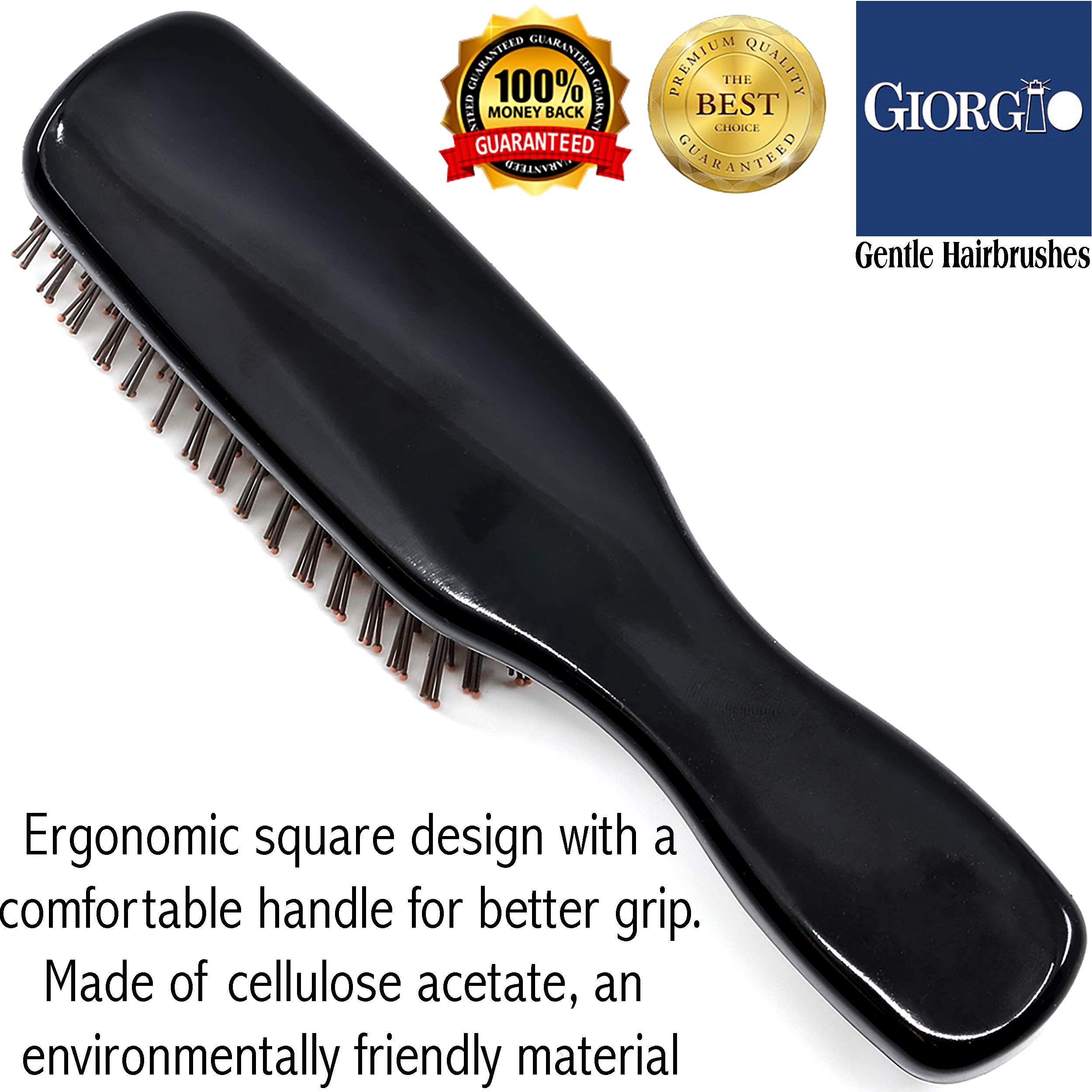 Giorgio Gentle Collection 2 Hair Brush Black