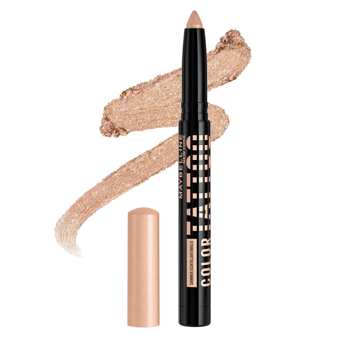 MAYBELLINE Color Tattoo Longwear Multi-Use Eye Shadow Stix, Eye Makeup, I am Courageous (Light Bronze Shimmer)