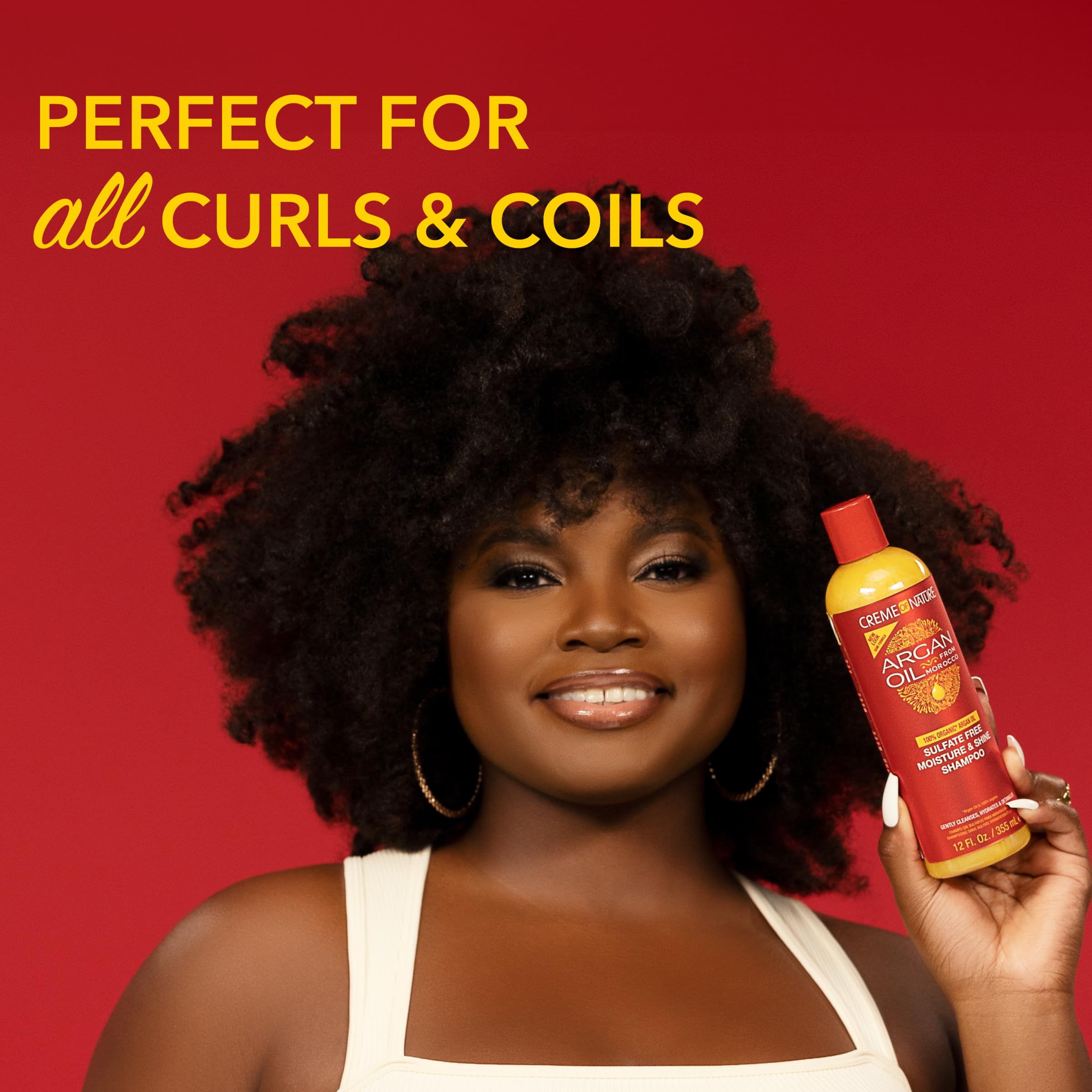 Creme of Nature Creme of Nature® Argan Oil from Morocco Sulfate-Free Moisture & Shine Shampoo and Intensive Conditioning Treatment Amazon Bundle, 2 count