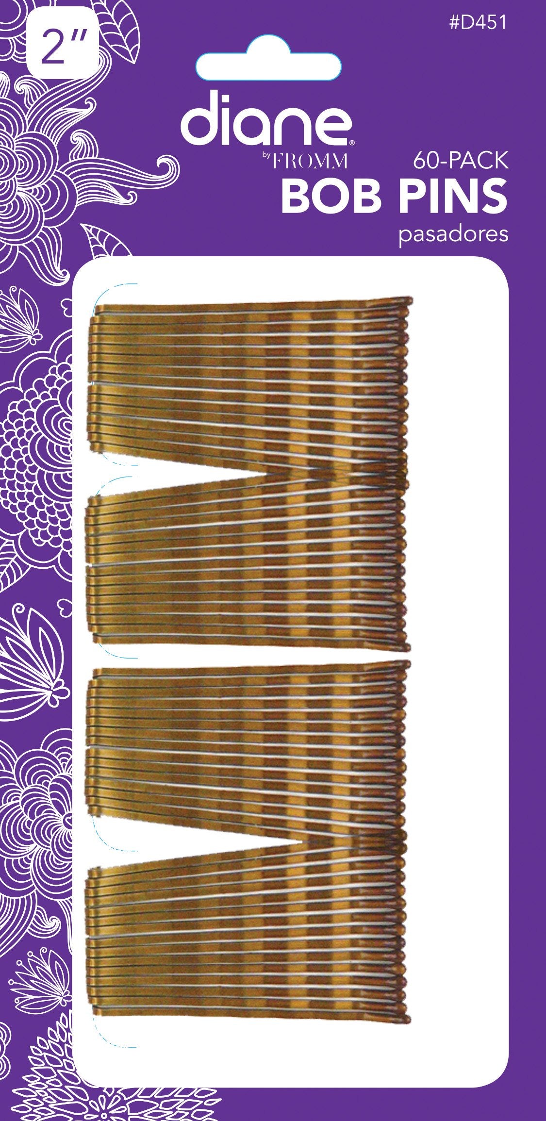 Diane Bobby Pins, Bronze, 60/Card