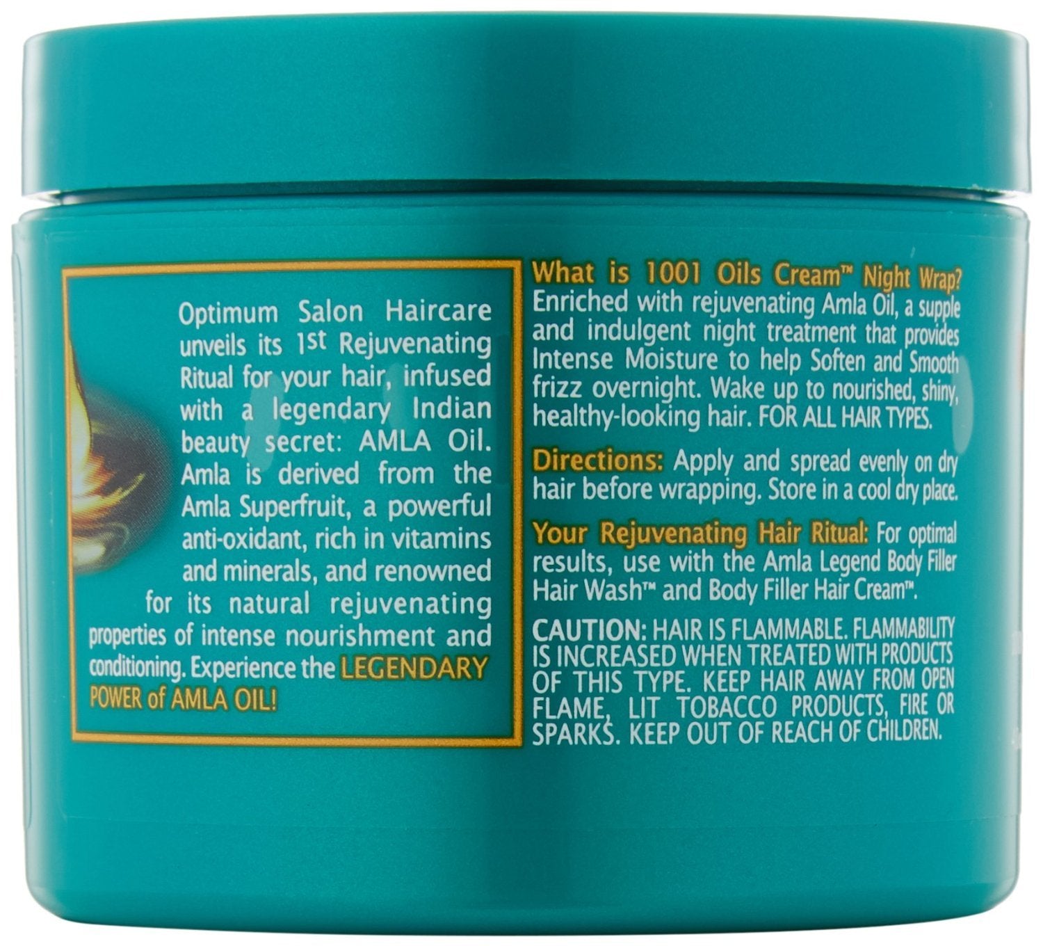 Softsheen Carson Optimum Amla Legend 1001 Oils Cream Night Wrap, 4 Oz.