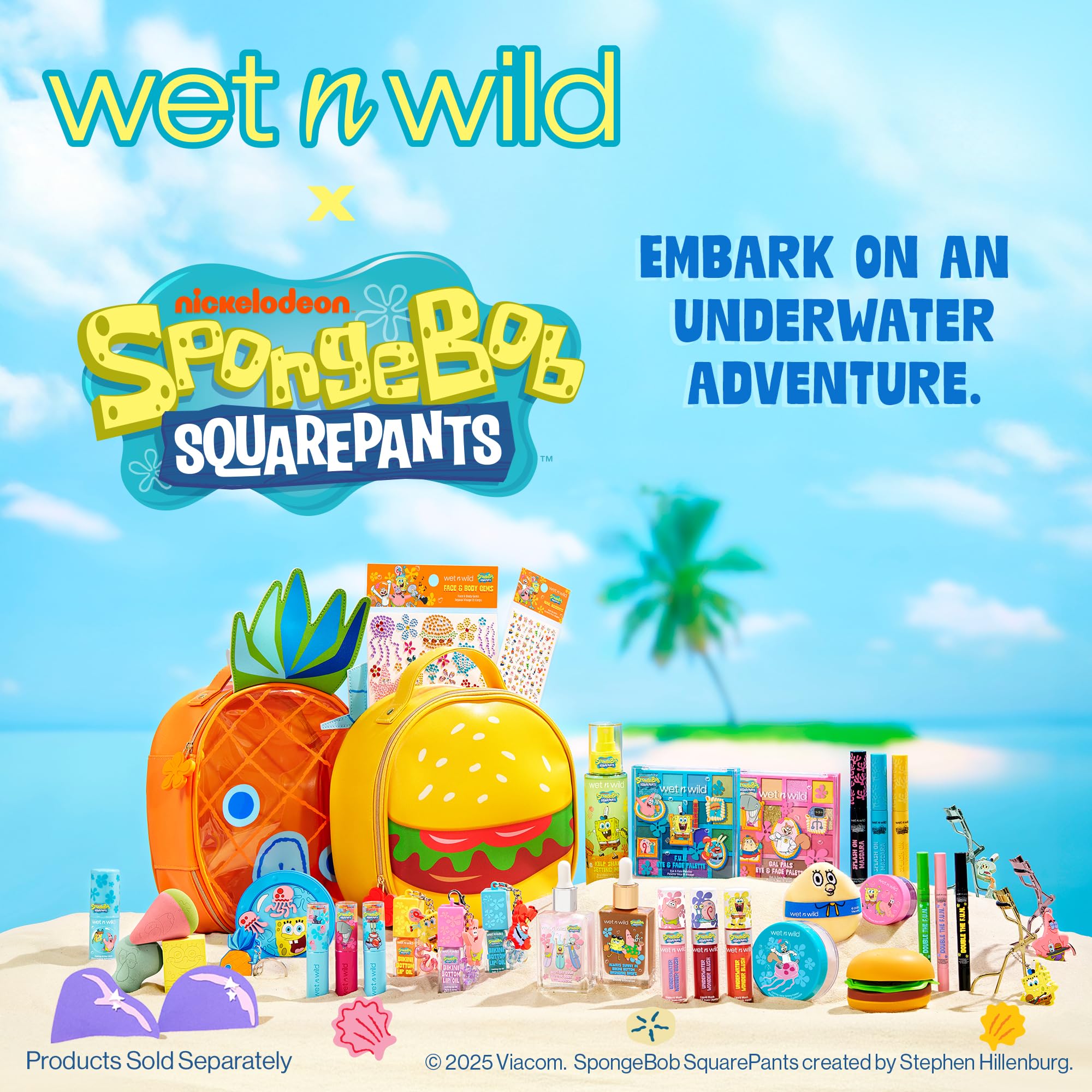 wet n wild SpongeBob Splash On Waterproof Mascara, Bold Yellow Mascara for Volume, Definition & Long-Lasting Wear, Cruelty Free - Make a Splash