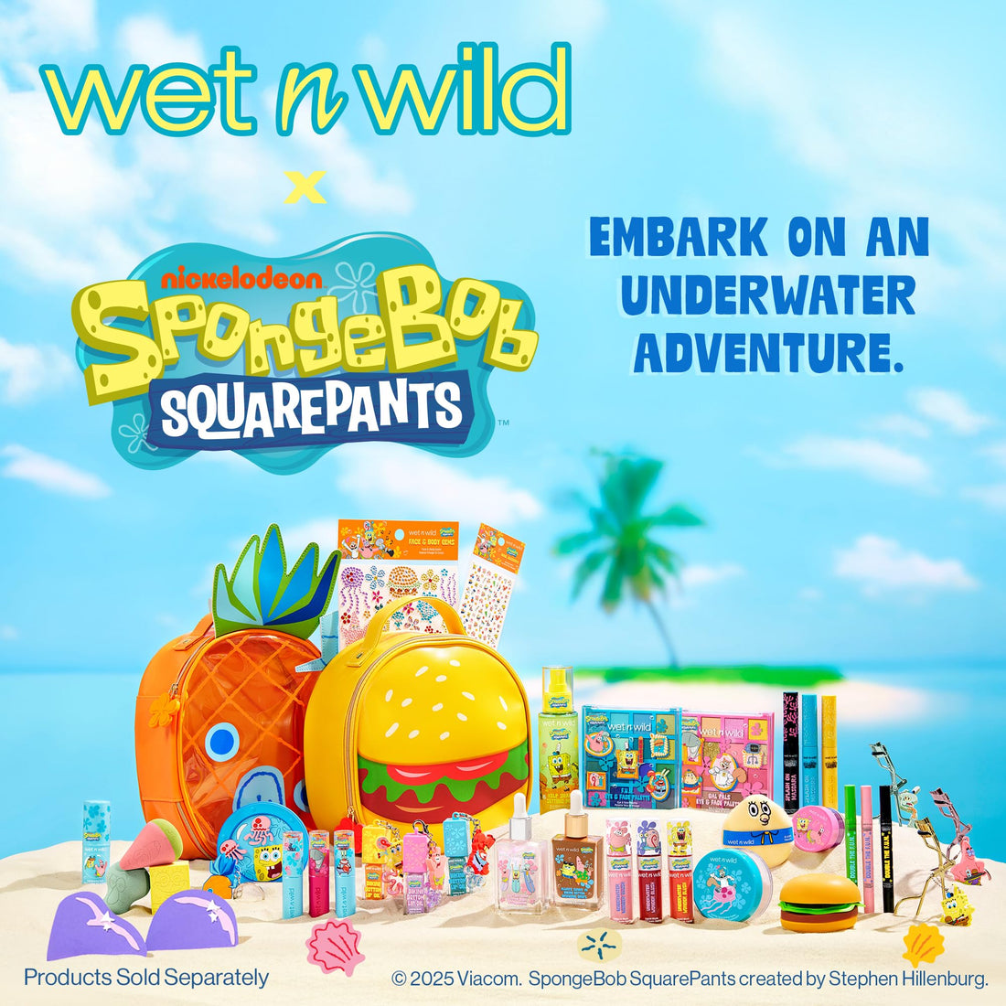 wet n wild SpongeBob Splash On Waterproof Mascara, Bold Yellow Mascara for Volume, Definition & Long-Lasting Wear, Cruelty Free - Make a Splash