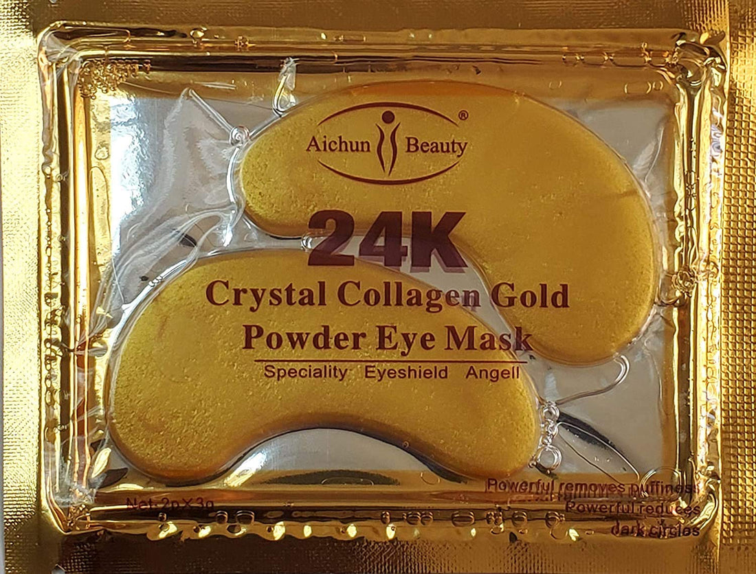 10/20/30/50/60/80/100 pairs wholesale New Crystal 24K Gold Powder Gel Collagen Eye Mask Masks Sheet Patch, Anti Ageing Aging, Remove Bags, Dark Circles & Puffiness, Skincare, Anti Wrinkle, Moisturising, Moisture, Hydrating, Uplifting, Whitening, Remo