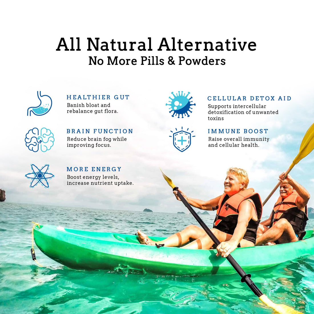 SeaTox Cleanse & Renew Liquid Superfood 2 in 1 Multivitamin & Mineral Supplement for Gut & Digestive Health, Bloat, Immune Support, Cellular Health – Vegan, GF 30 Day Supply Made in USA