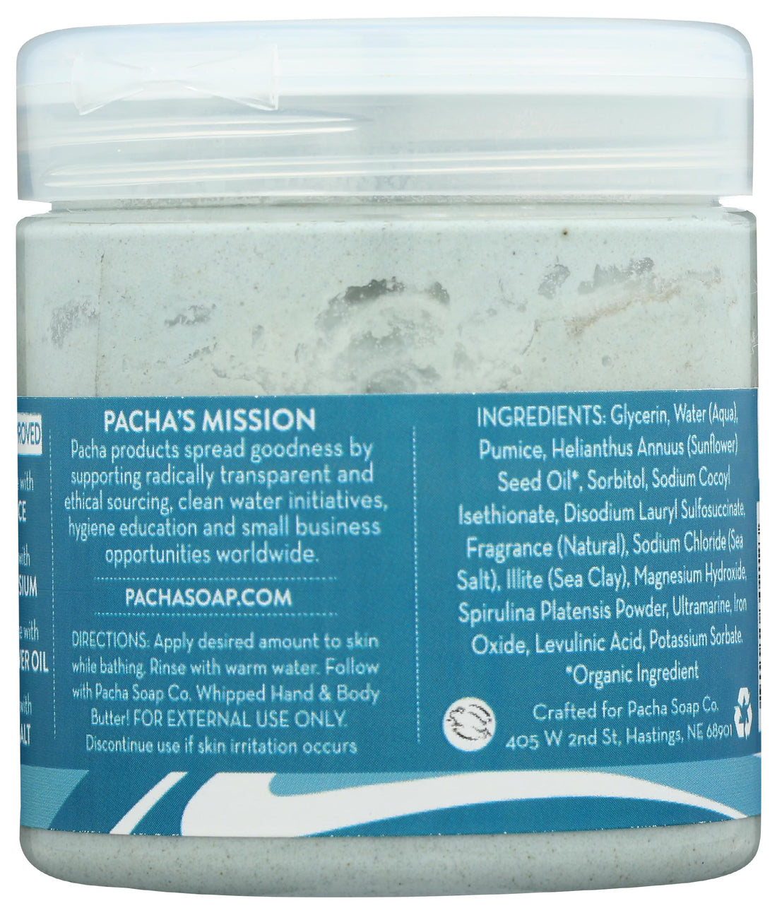 Pacha Soap, Soap Scrub Whipped Sea Mud, 8 Ounce