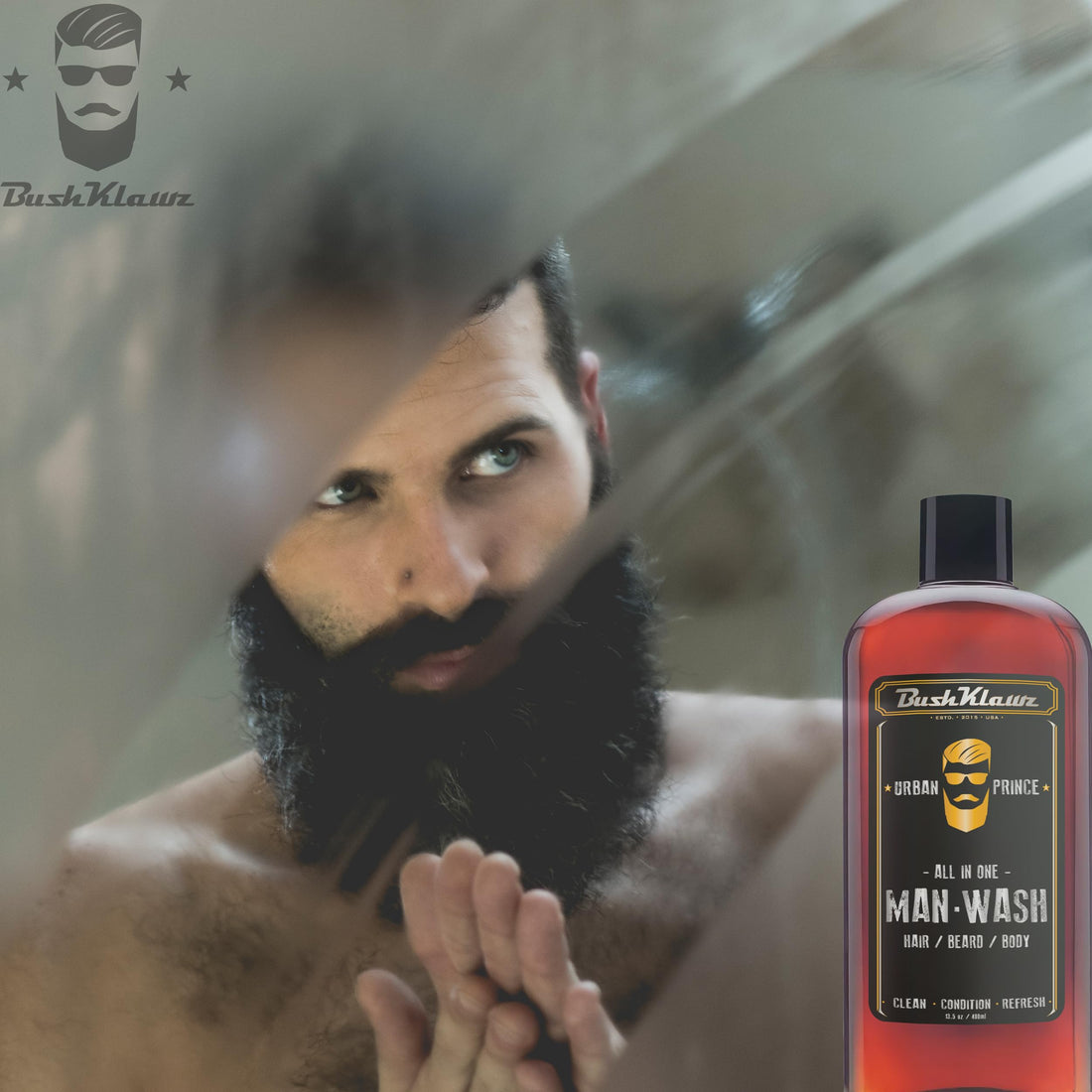 BushKlawz Man Wash (13.5 oz, Urban Prince)