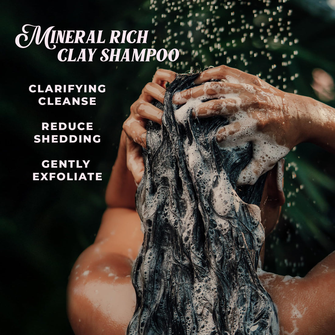 SHAZ & KIKS Balancing Clay Hair Cleanser | Sulfate-Free,Clarifying Shampoo for All Hair Types | Strengthen Roots and and Reduce Hair Shedding with Indian Clay and Hibiscus