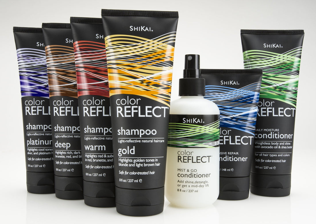 Shikai Color Reflect Warm Shampoo, 8-Ounce Tubes (Pack of 3)