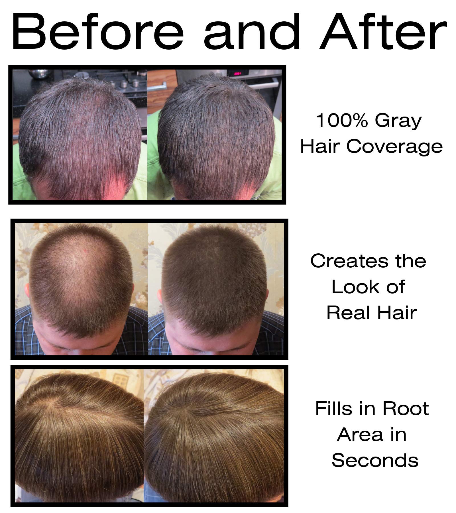 Thicken It 100% Scalp Coverage Hair Powder - RED - Talc- .32 oz. Water Resistant Hair Loss Concealer for men and women. Naturally Thicker Than Hair Fibers & Spray Concealers