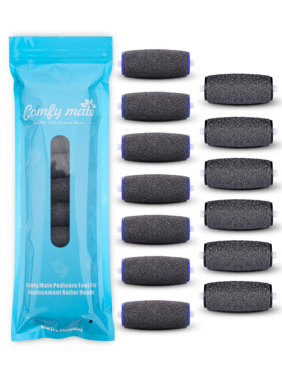 3 Extra & 2 Regular Coarse : 3 Extra Coarse & 2 Regular Coarse Replacement Roller for Amope Electronic Foot File Refill with Diamond Crystals