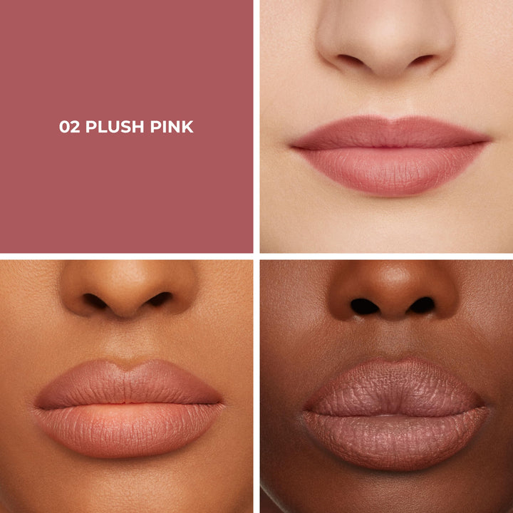 Laura Mercier Caviar Perfecting Lip Liner Pencil, 16HR Longwear, Comfortable Non-Dragging Application, Feather and Water-Proof, Infused with French Hyaluronic Acid and Vitamin E, 02 Plush Pink