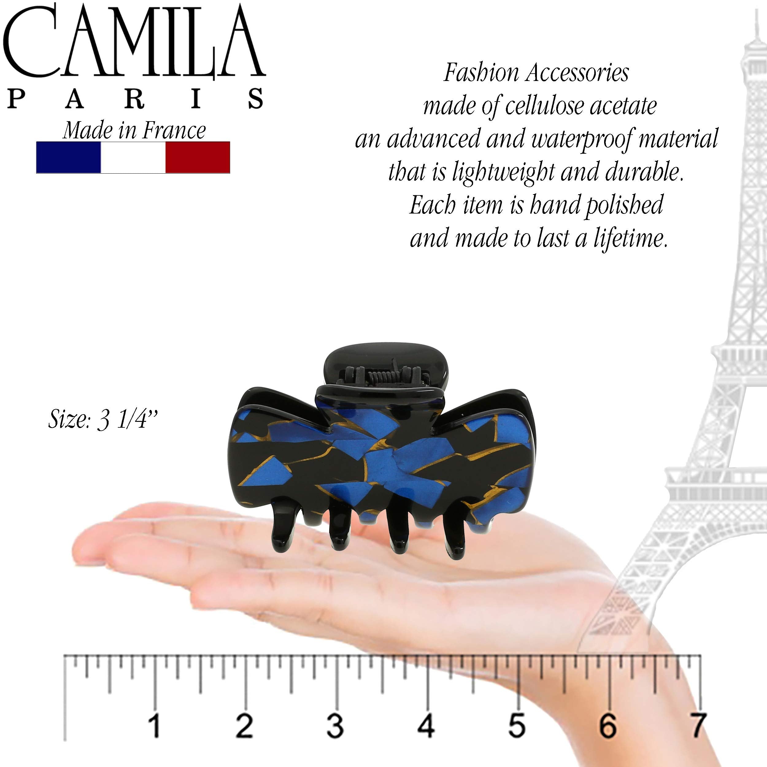 CP2439, CLIP Large Hand-Made, FLWRLYS, BLUE