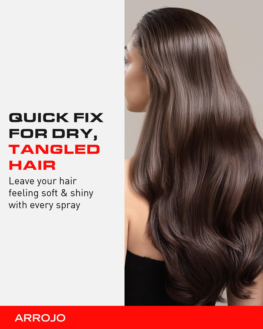 Leave In Conditioner Spray - Sulfate-Free, Paraben-Free ReFRESH Dry Conditioner Spray for Hair of All Types - Keratin & Vitamin E Anti Frizz Spray - Travel Conditioner for Men & Women by Arrojo, 4.5oz