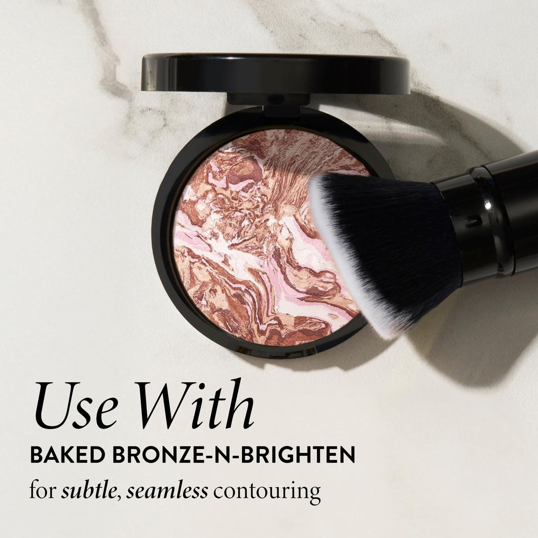 LAURA GELLER NEW YORK Retractable Kabuki Brush, Black Aluminum Handle