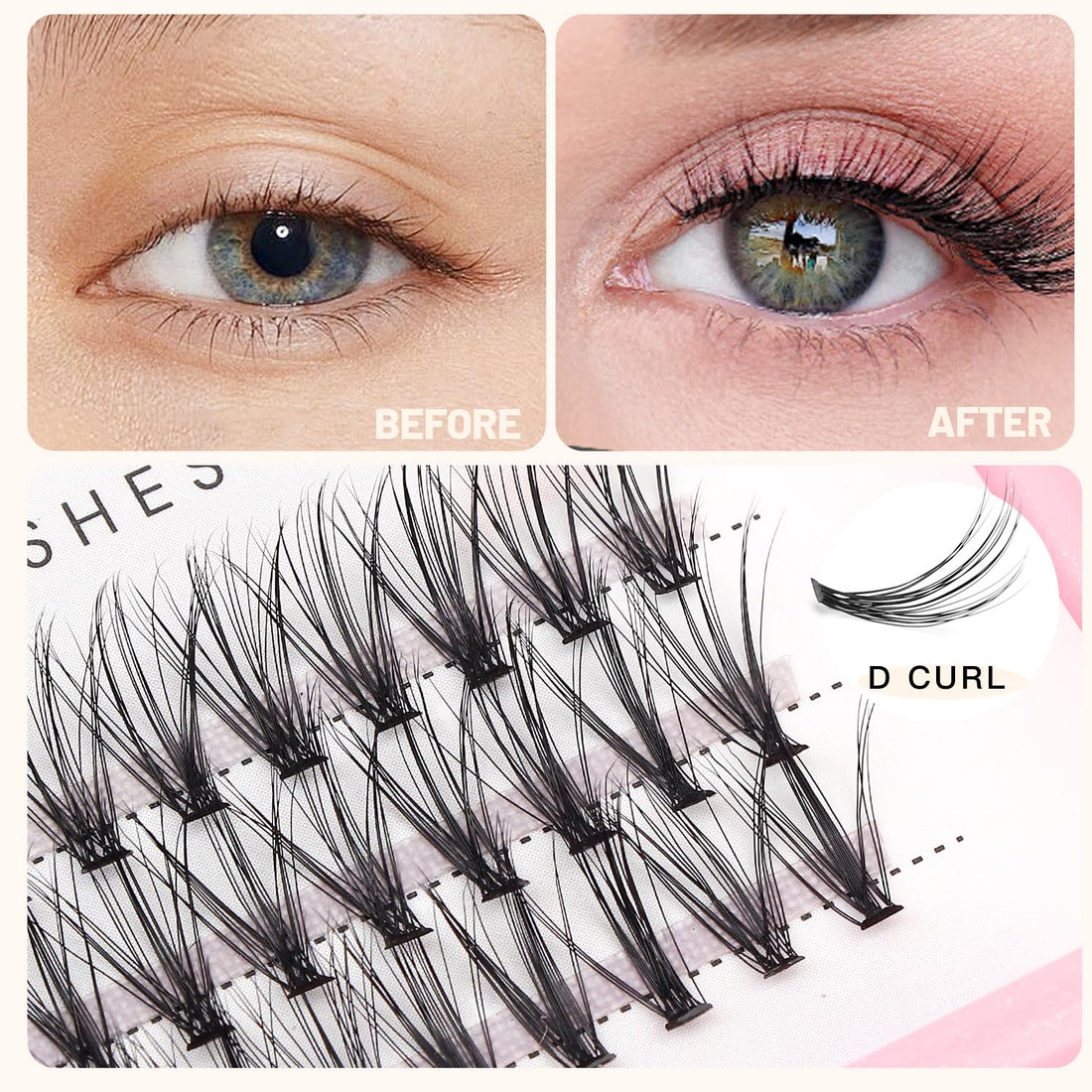 20 Root Hot Sale Grafting false eyelashes False Eyelashes Individual Natural Long Mink Fake Eyelashes Extension Handmade (12mm)