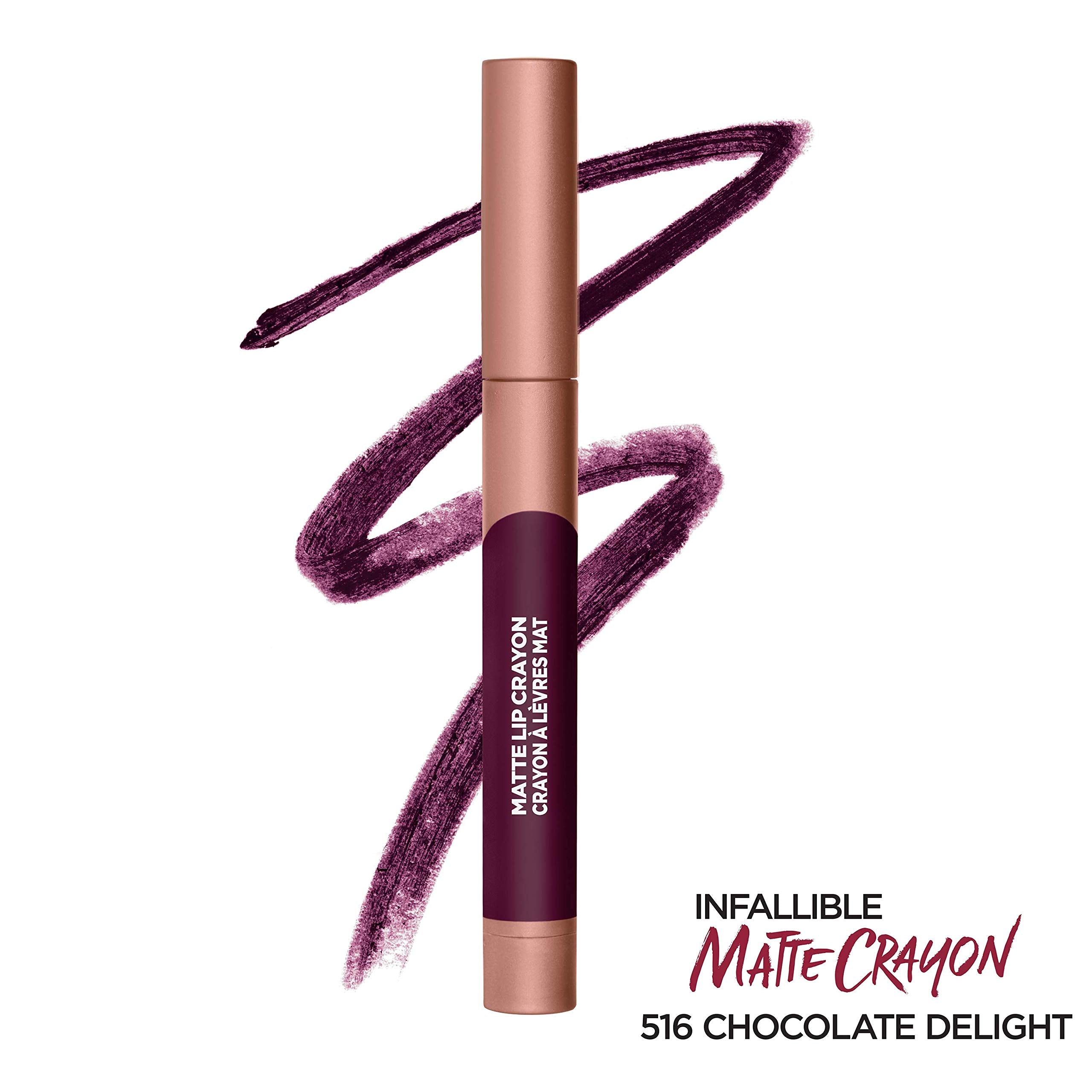 L’Oréal Paris Infallible Matte Lip Crayon, Chocolate Delight (Packaging May Vary)