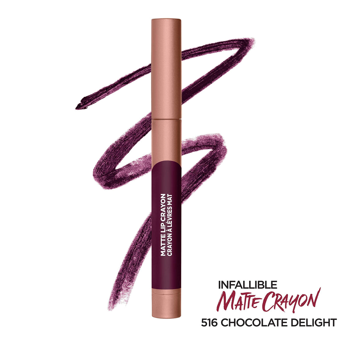 L’Oréal Paris Infallible Matte Lip Crayon, Chocolate Delight (Packaging May Vary)