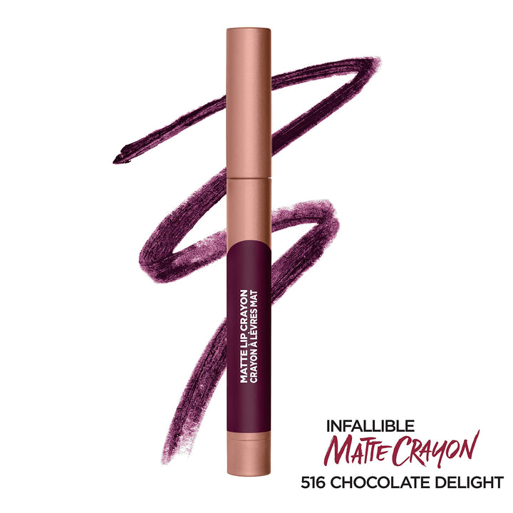L’Oréal Paris Infallible Matte Lip Crayon, Chocolate Delight (Packaging May Vary)