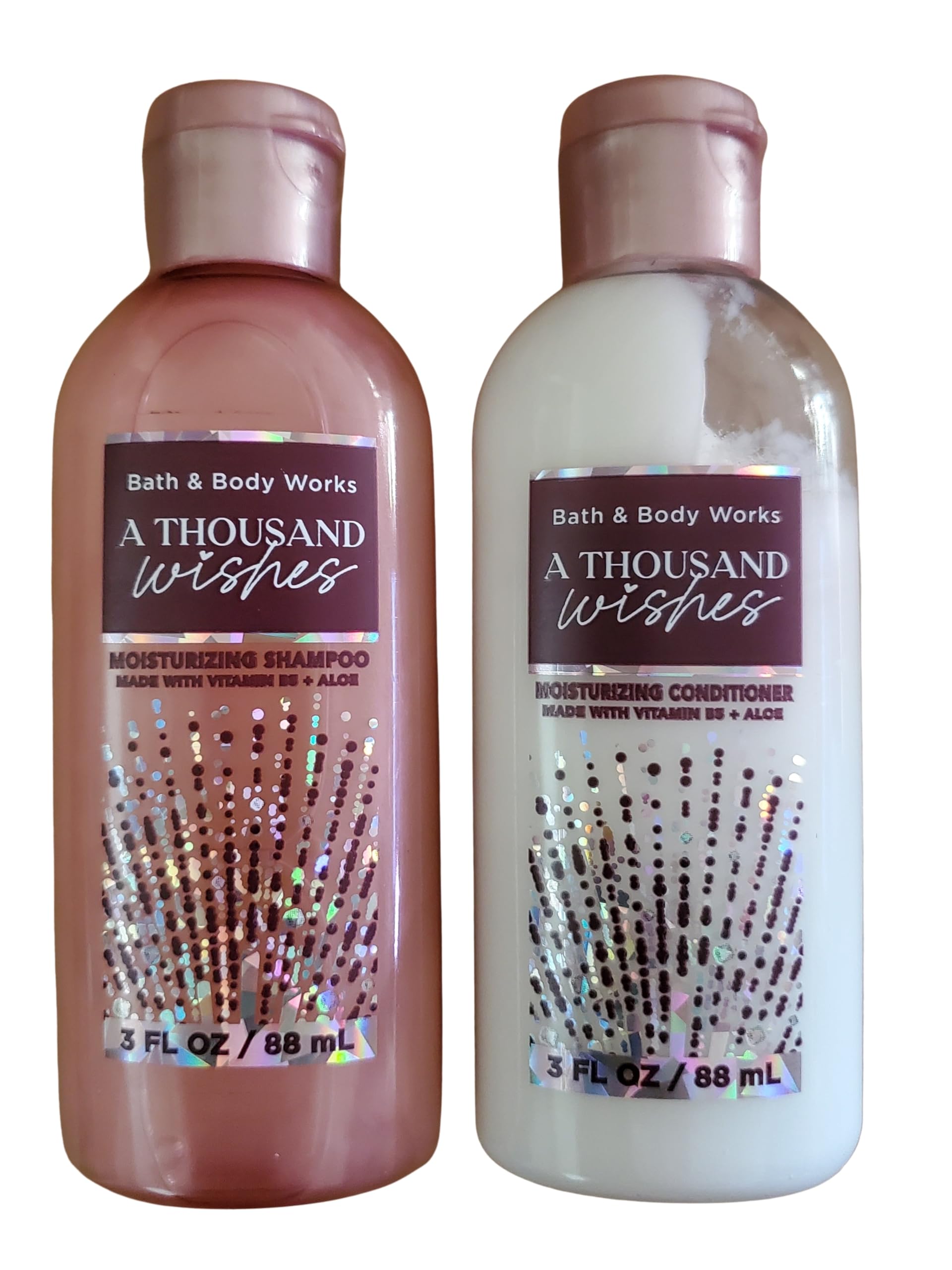 Bath and Body Works A Thousand Wishes Travel Size Shampoo and Conditioner Set of 2