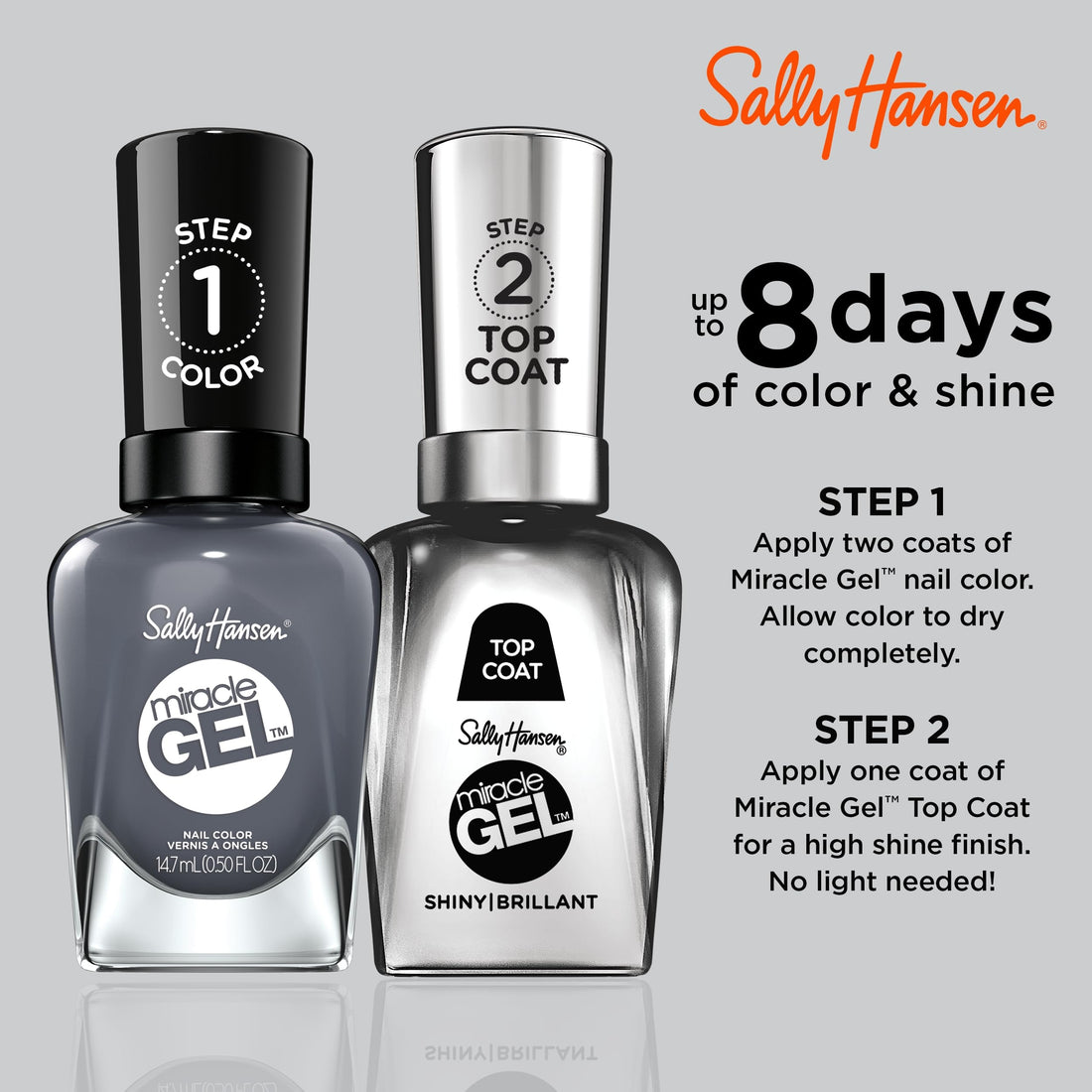 Sally Hansen Miracle Gel -Slate-R Girl, Slate-R Girl, 75 g