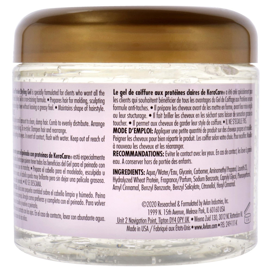 Keracare Clear Protein Styling Gel 16oz