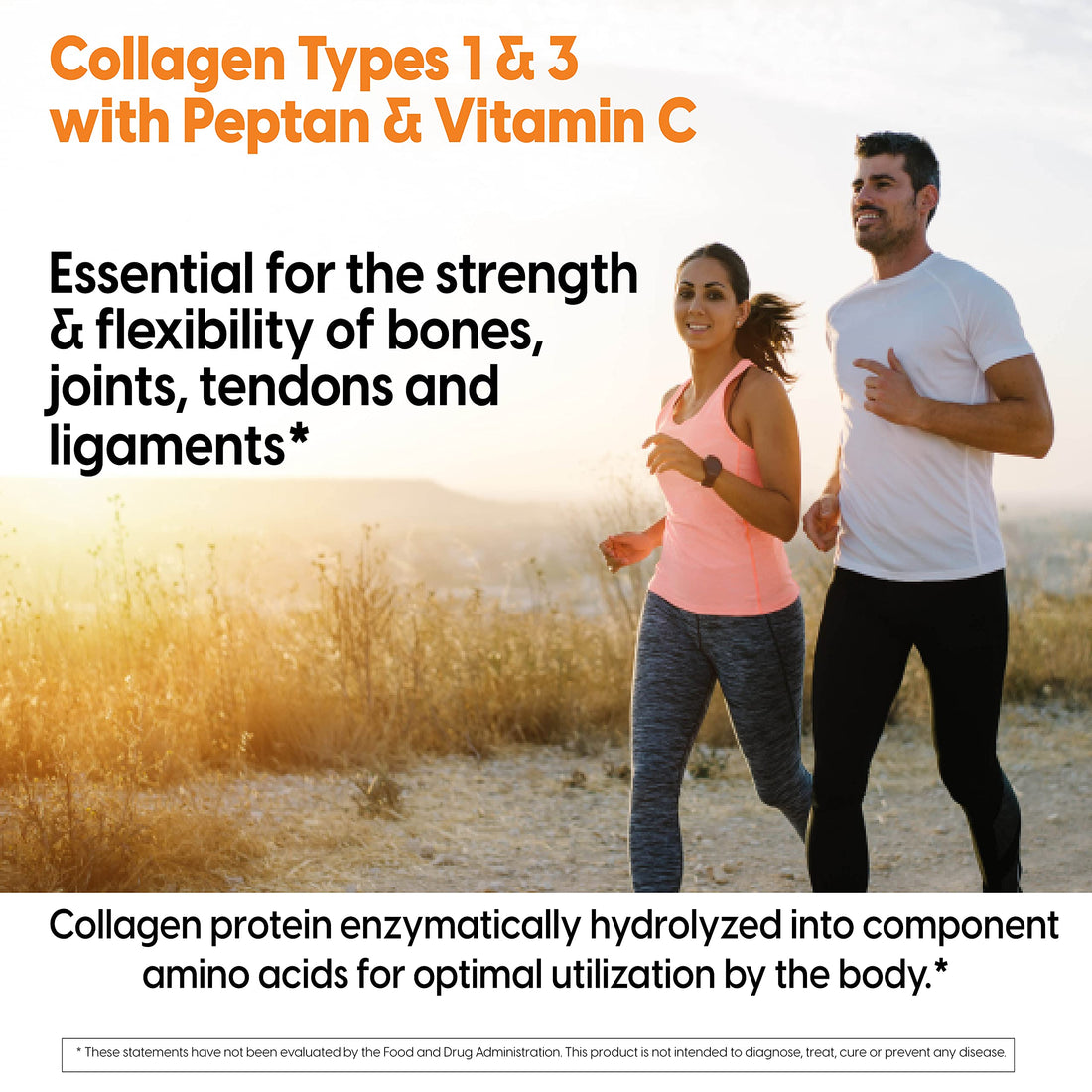 Doctor's Best Collagen Types 1 and 3 with Peptan, Non-GMO, Gluten Free, Soy Free, Supports Hair, Skin, Nails, Tendons and Bones, 1000 mg, 180 Tablets