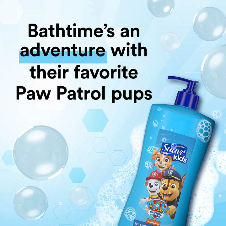 Suave Kids 3 n1 Body Wash & Shampoo Paw Patrol 28 oz(Pack of 4)