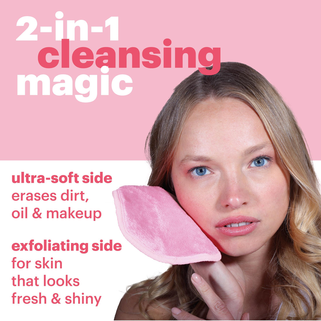 AfterSpa, Magic Make Up Remover Reusable Cloth - Mini, Pink, 1 Cloth