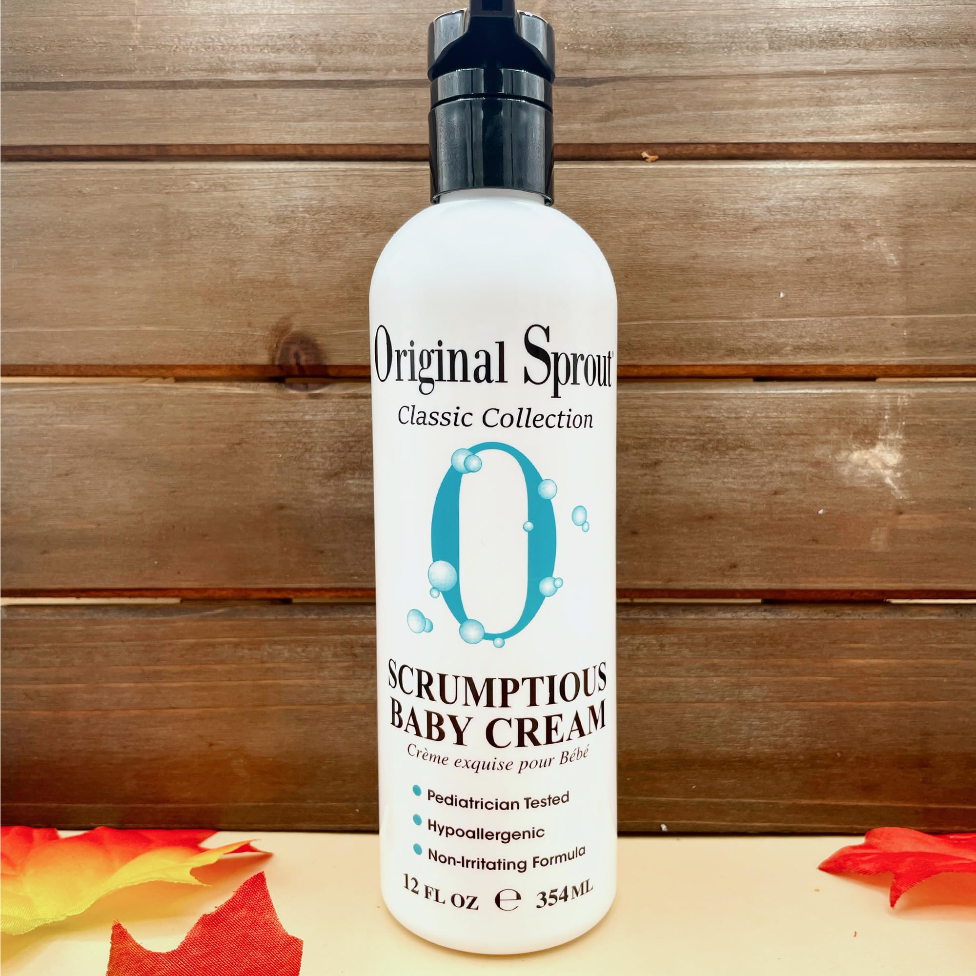 Original Sprout Scrumptious Baby Cream, Baby Lotion & Butt Cream with Zinc, Diaper Rash Cream for Baby’s Sensitive Skin, 12 oz. Bottle