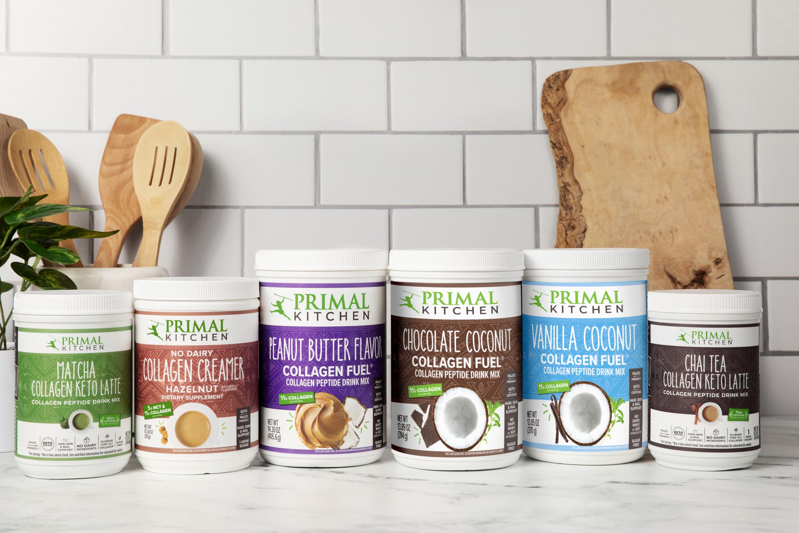 Primal Kitchen Vanilla Collagen Fuel® Drink Mix, Vanilla Coconut Collagen Peptides, No Sugar or Dairy, 20 Ounces