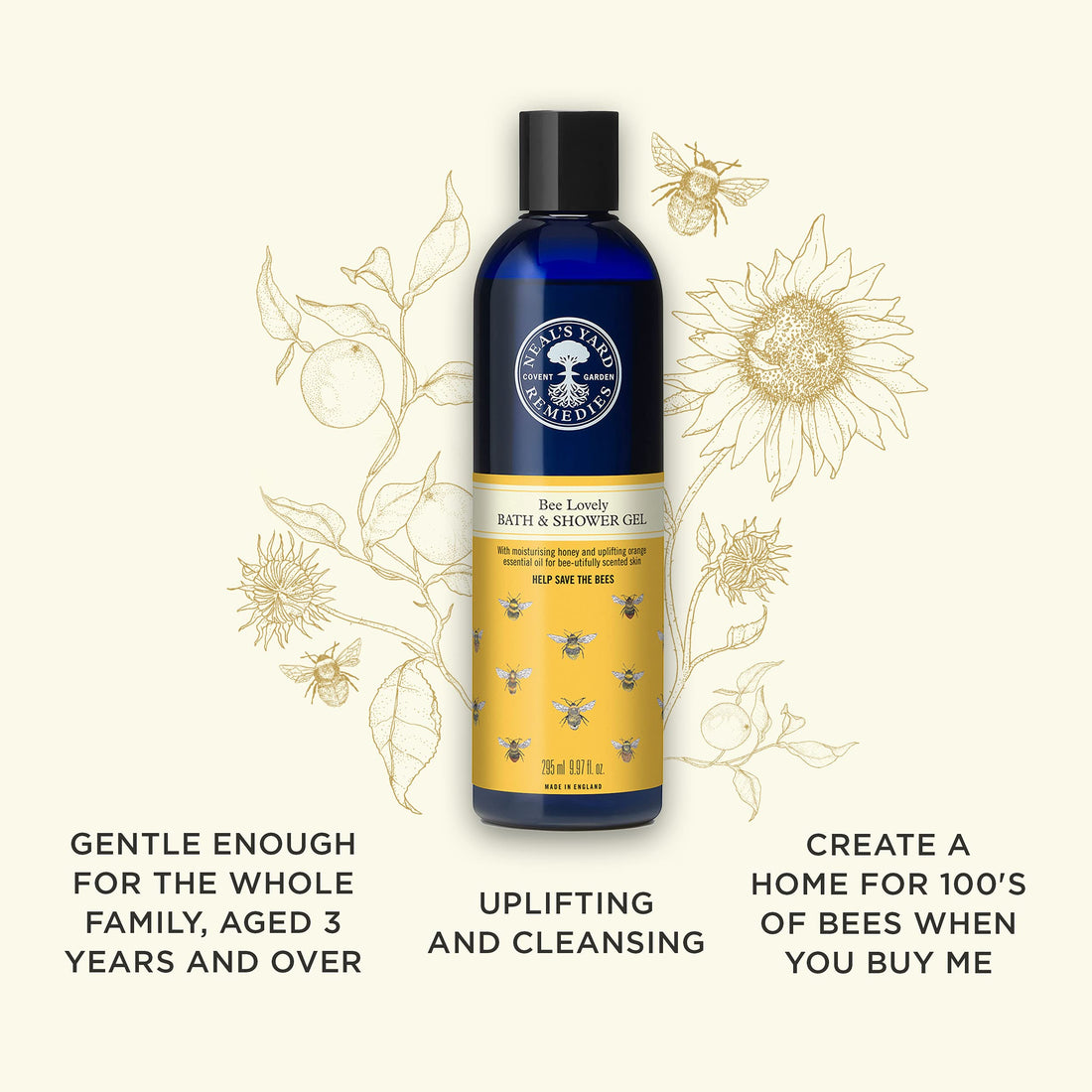 Neal's Yard Remedies Bee Lovely Organic & Gentle Bath & Shower Gel 295ml