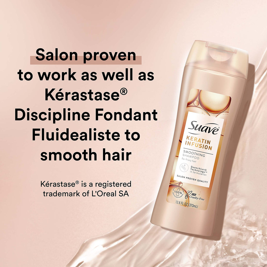 Suave Professionals Smoothing Shampoo, Keratin Infusion 12.6 Ounce, (Value Pack of 6)