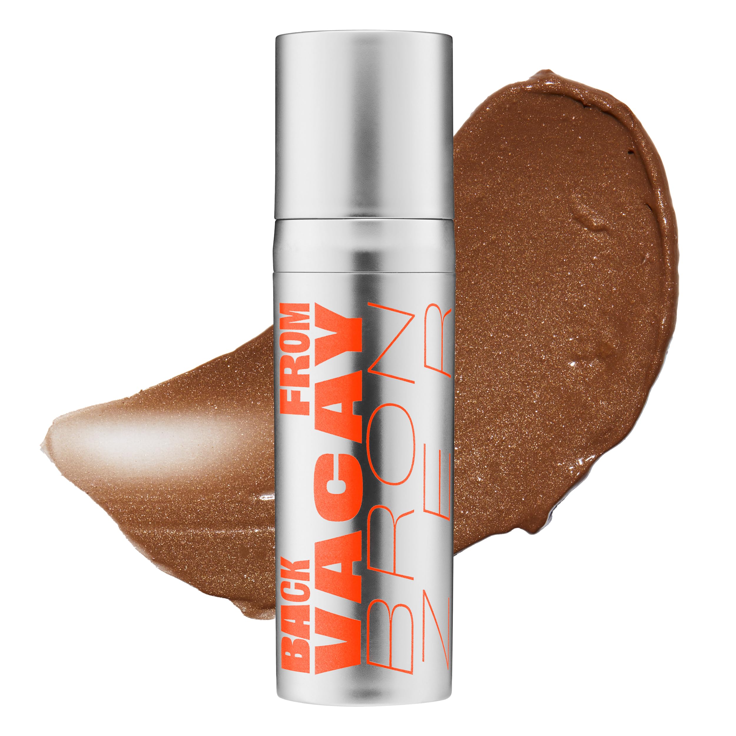 GOOD WEIRD Back From Vacay Bronzer - Vegan Liquid Face Bronzer Gel Cream for Men and Women | Natural Glow Lightweight Highlighter Makeup | Subtle Shimmer | 0.56 fl. oz. | WAIKIKI (Medium Bronze)