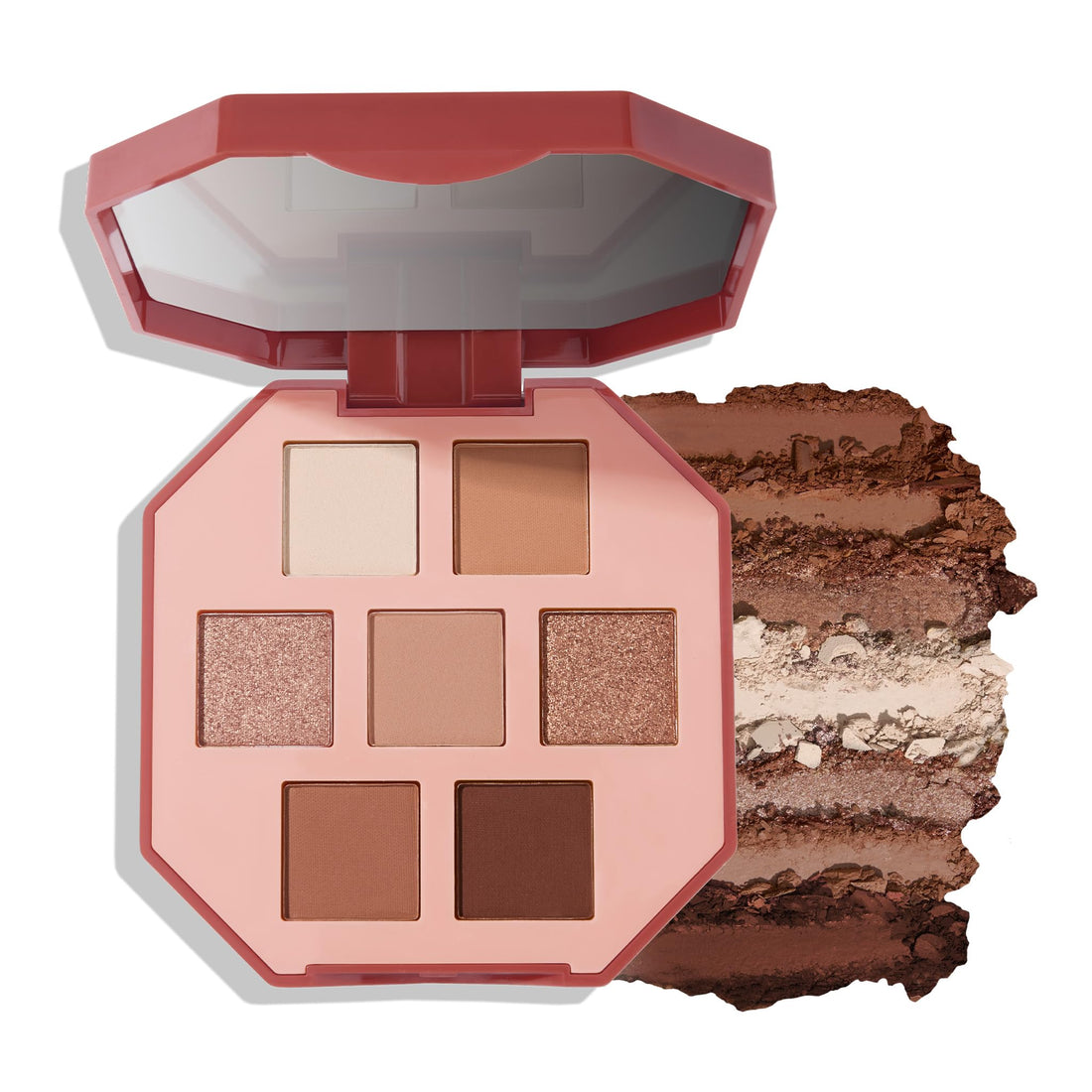 Julep Eyeshadow 101 Pro Powder Palette - Rose Gold - 7 Shade Matte & Shimmer Eyeshadows - Great for travel- Blendable & Buildable Eye Makeup Palette