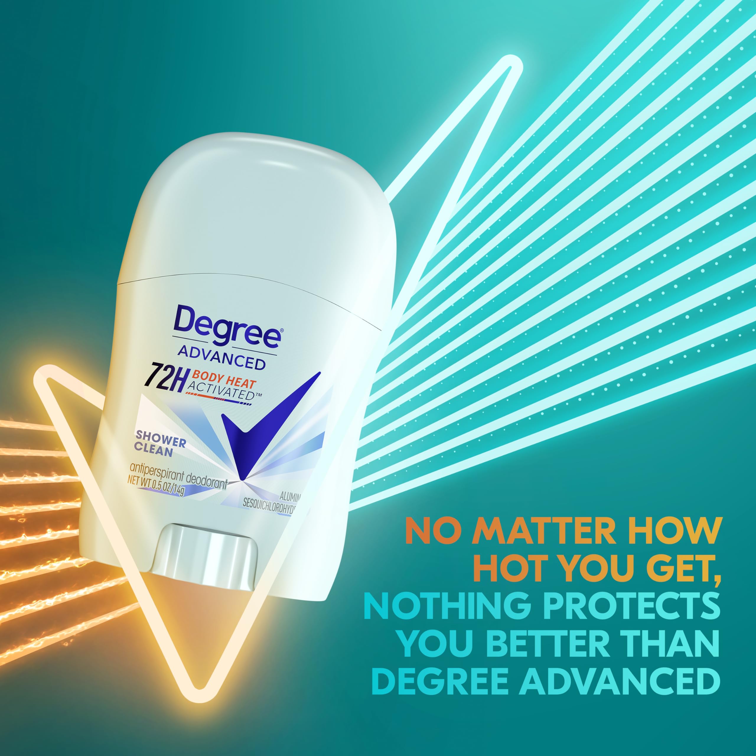 Degree Dry Protection Antiperspirant Deodorant, Shower Clean 0.5 oz,(pack of 36)
