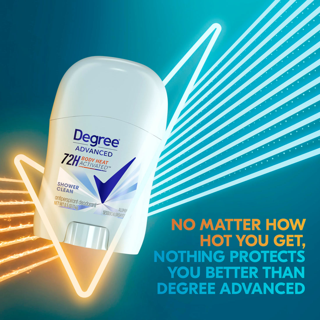 Degree Dry Protection Antiperspirant Deodorant, Shower Clean 0.5 oz,(pack of 36)