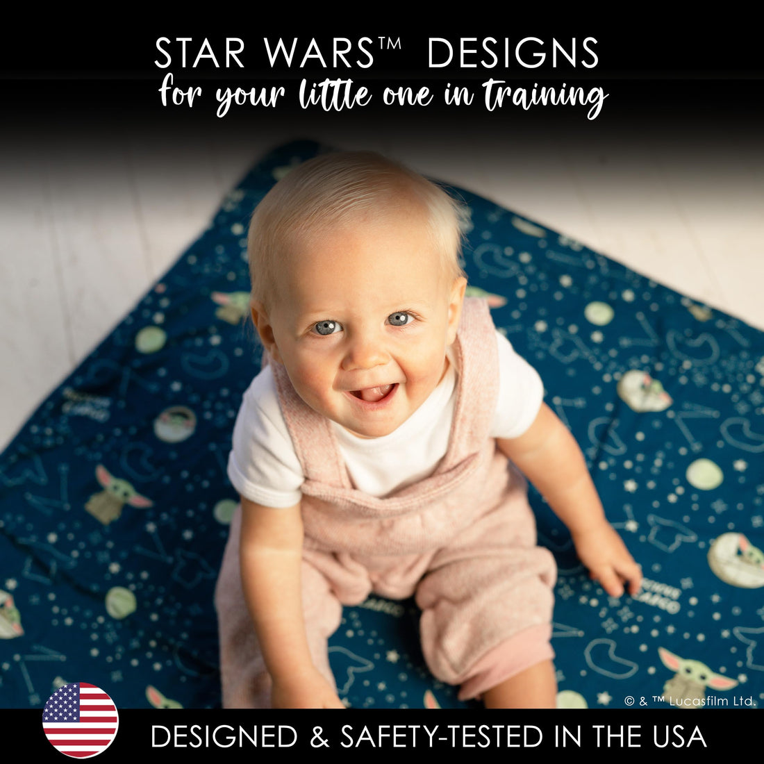 Milk Snob Star Wars The Child Baby Boy and Girl Swaddle Blanket, Soft Receiving, Security Bed and Play Blanket, Toddler and Infant Baby Bedding Registry and Shower Gifts, Newborn Essentials, 35x35