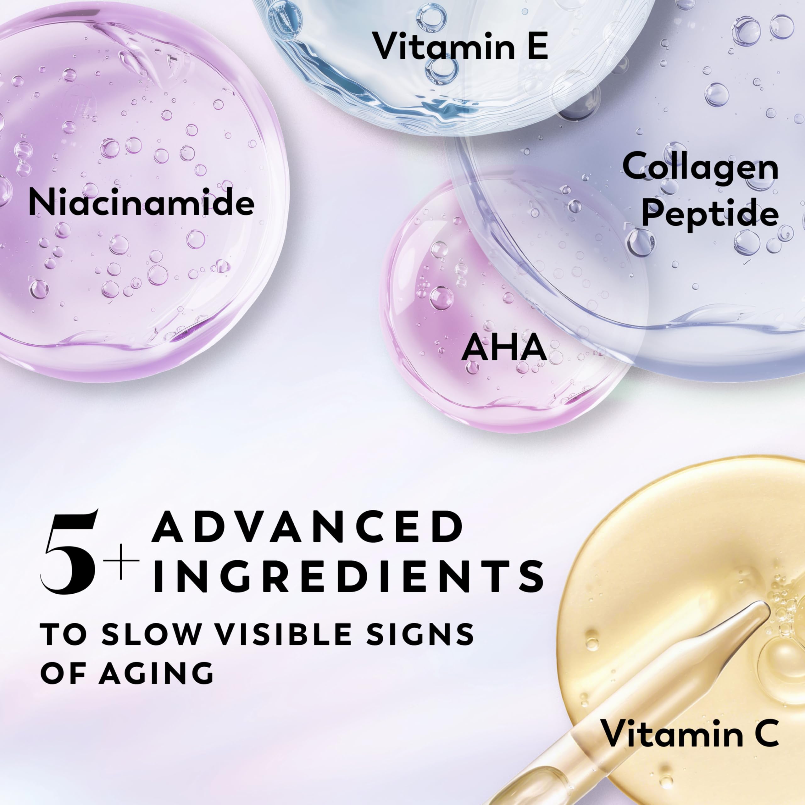 Olay Super Serum Hand & Body Lotion for Dry Skin, 24hr Long Lasting Hydration, 5+ Ingredient Serum Complex for Bright Even Firm Luminous Skin, Sweet Vanilla & Soft Wood Scent, 18.5 fl oz