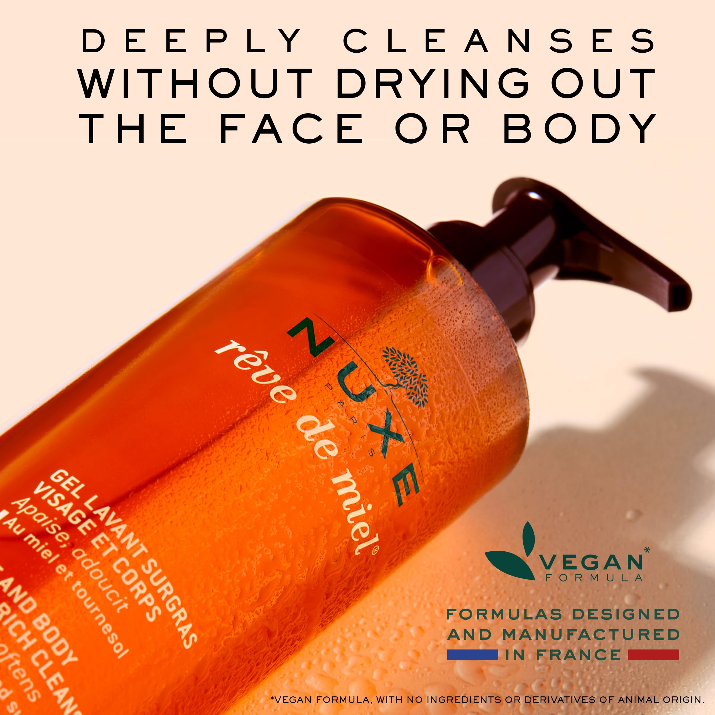 Reve De Miel Face & Body Ultra-Rich Cleansing Gel (Dry & Sensitive Skin) 400ml/13.5oz